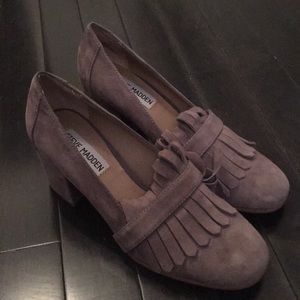 Suede heels